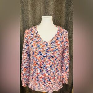 Lou & Grey for LOFT Multicolor Chunky Knit Sweater (Size S)